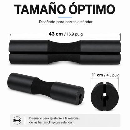 Almohadilla antideslizante para sentadillas con barra