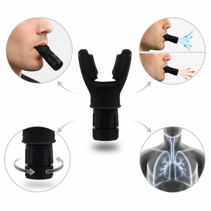 Entrenador de respiración ajustable